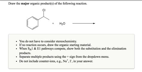 Next part. . Draw the organic product of the following reaction